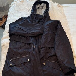 Calvin Klein Black Hooded Parka Jacket